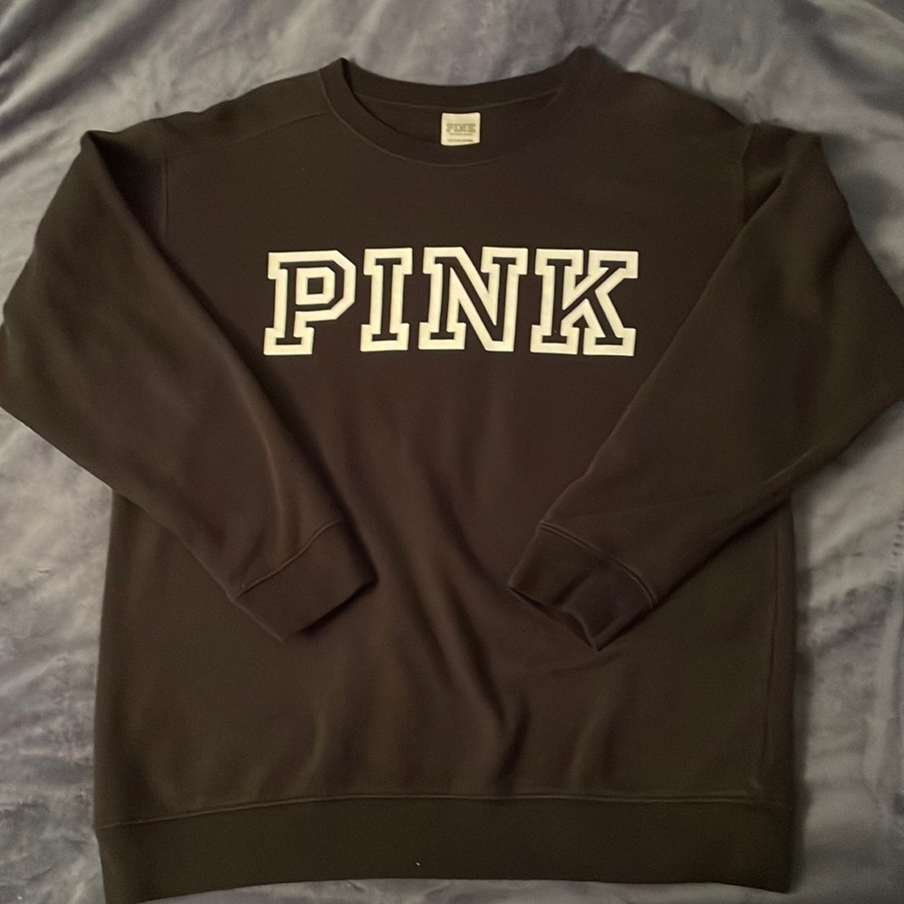 PINK by VS black pullover sweatshirt, Size S